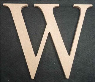 Wooden Alphabet Letter Medium W