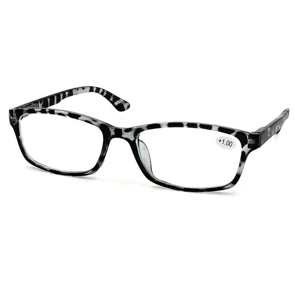 MAGNIFIED GLASSES CLR/BLK 1.00 1PC