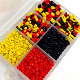 Bead Box Red/Yellow/Black 60g