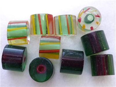Glass Candy Beads 10mm Multi Pkt 10