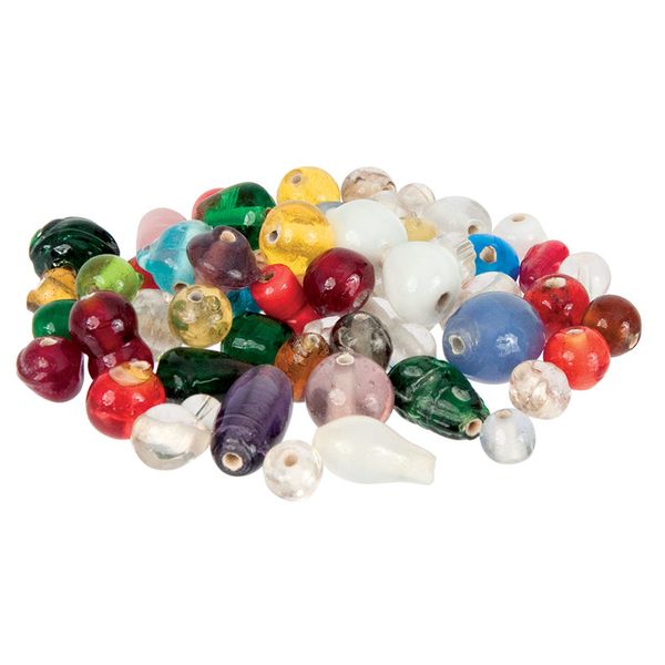 Glass Beads Assorted Mix 100G