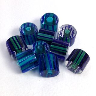 Glass Candy Beads 10mm Sea Green Pkt 10