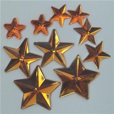 Gems Star Mix Sizes Gold Pkt 10