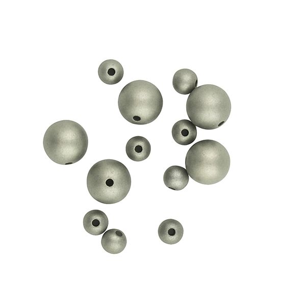 Bead Plastic Round AB Silver 16Pcs