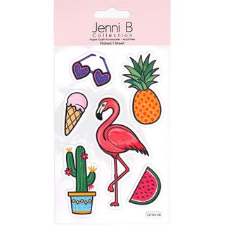Jenni B Teen Flamingo Trop Multi 6Pcs