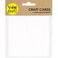 CRAFT CARDS W ENVELOPES WHITE 5PCS