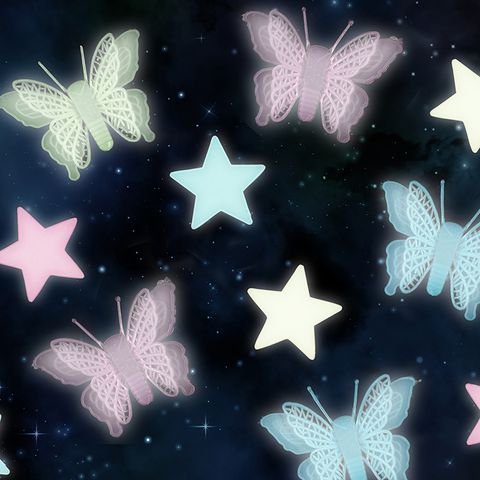 GLOW IN THE DARK BUTTERFLIES  6PCS