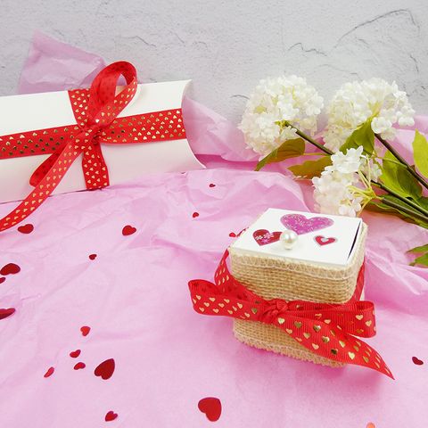 DIY SQUARE GIFT BOX WHITE 5PCS