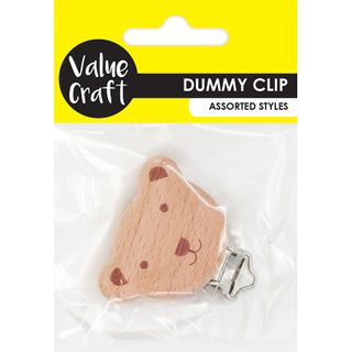 WOOD BEAR DUMMY CLIP 1PC