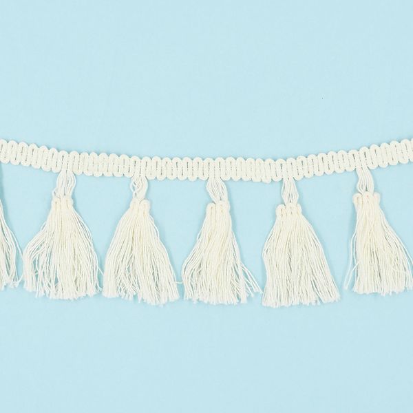 NATURAL COTTON TASSEL TRIM 1.5M