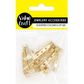 MEDIUM BROOCH BACK GOLD 15PCS