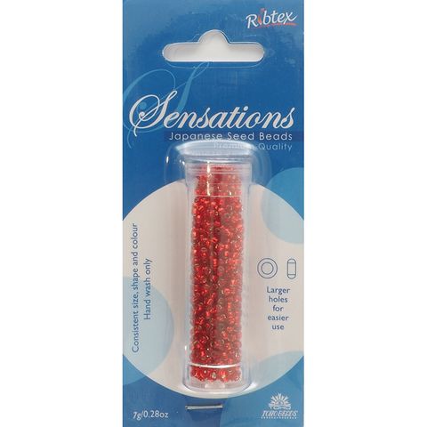 Toho 2.2Mm Seed Bead Slver Line Red 7G