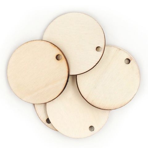 ARBEE WOODEN KEYRINGS CIRCLE 6PCS