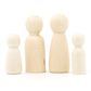 ABREE WOODEN PEOPLE FAMILY 4PCS