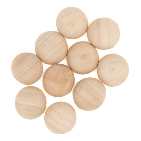 ARBEE WOOD SEMI-SPHERES 10PCS 1.5CM