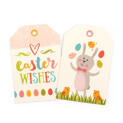 Easter Gift Tags Easter Wishes 8pcs