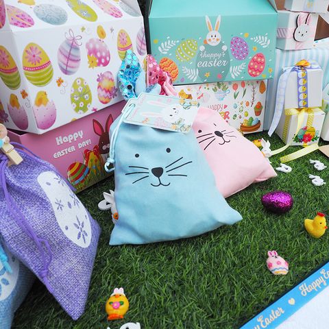 EASTER PAPER BOXES BUNNY EGGS 2PCS