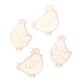 EASTER WOOD CHICKEN SHAPES ASST 4PCS