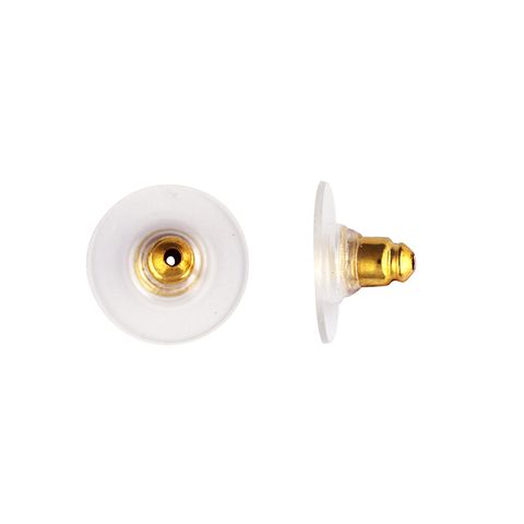 Jf Earring Comfort Studs 15Mm Gold 10Pcs