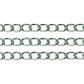 Chain Twisted Oval Link 6x4mm Silver 1m