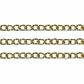 Chain Twisted Oval Link 5x3mm Gold 1m
