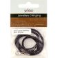 Jf Acc Leather Necklace 45Cm Black 1Pc