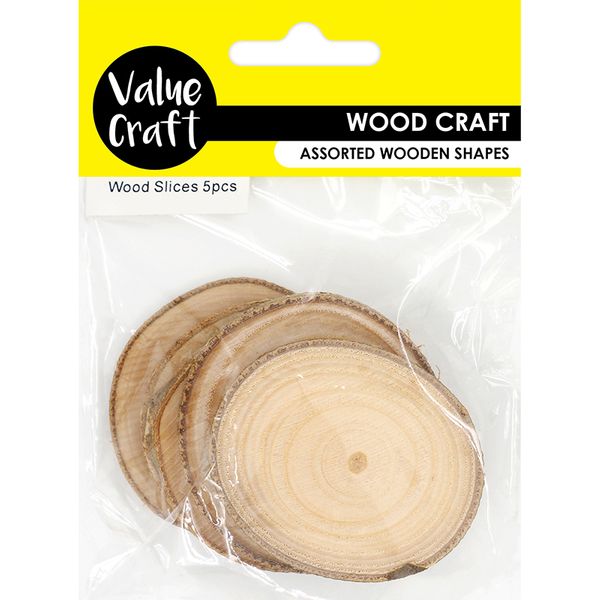 CRAFT WOOD STEPPING STONES 5PCS