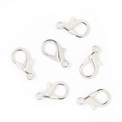 JF LOBSTER CLASP 21MM SILVER 6PCS