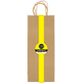 BOTTLE PAPER BAGS 38x15CM NATURAL 2PCS