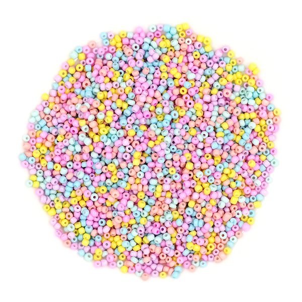 SEED BEADS 2MM PASTEL MIX 50G
