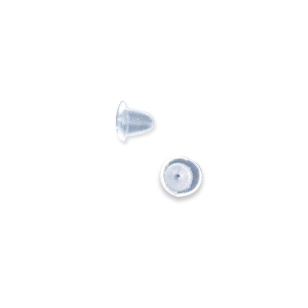 Earring Backs Plastic 4X5mm 20Pcs