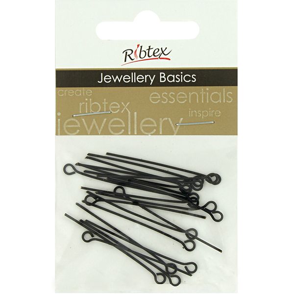 Eye Pins 35mm Black 10Pcs