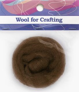Combed Wool Brown 10g