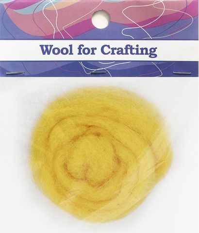 Combed Wool Yellow 10g