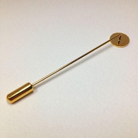 Stick Pins With Stopper Gold Pkt 20