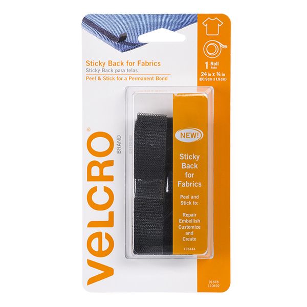 Velcro StickyBk Fabrics Hook Loop Tape Arbee Craft