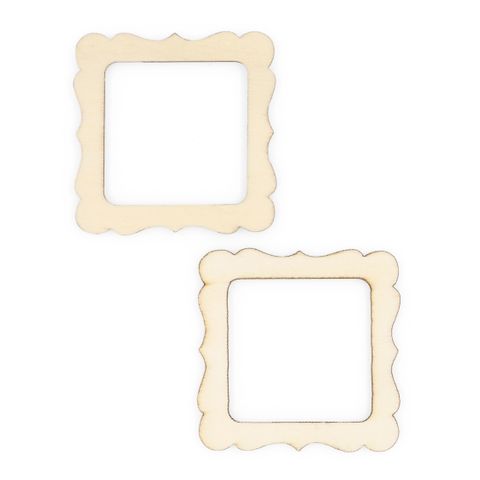 WOOD FRAME SQUARE 2PCS