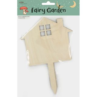 WOOD GARDEN STAKE HOUSE 2PCS