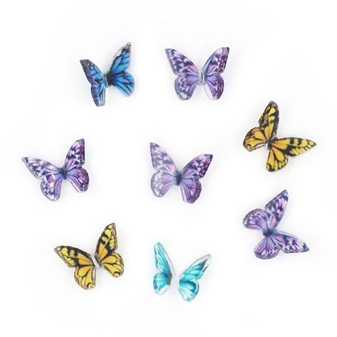 MINI BUTTERFLIES MULTI 8PCS