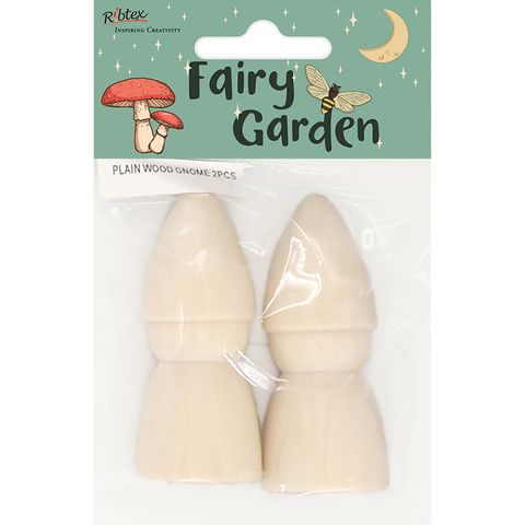 PLAIN WOOD GNOME 2PCS