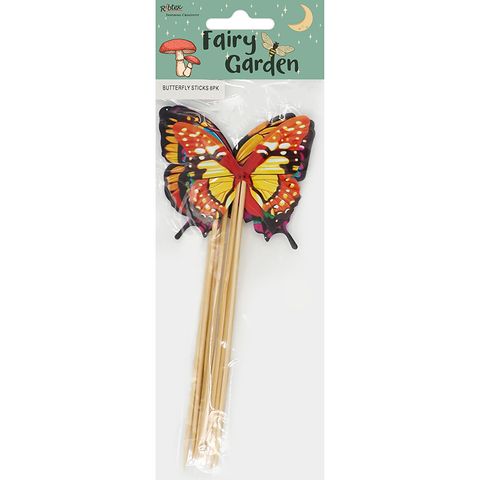 BUTTERFLY STICKS 8PK