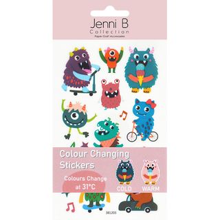 JB COLOUR CHANGING STICKERS MONSTERS