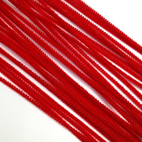 Chenille Sticks 3mm Red Pkt 100