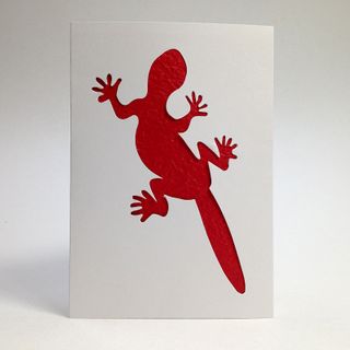 Aus Series Card Cut-Out Lizard Pkt 1