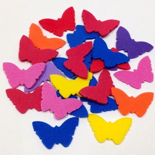 Craft Foam Cut-Outs Butterflies 25Pcs