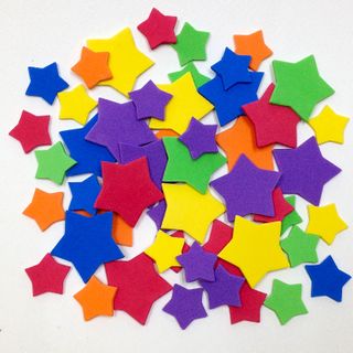 Craft Foam Cut-Outs Stars 60Pcs