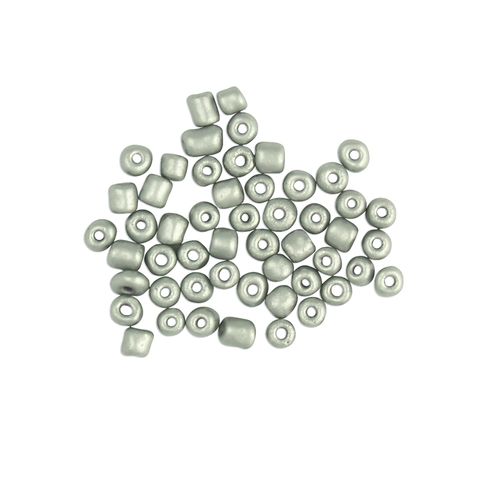 Bead Glass Seed 3.6Mm Matt Silver 25G