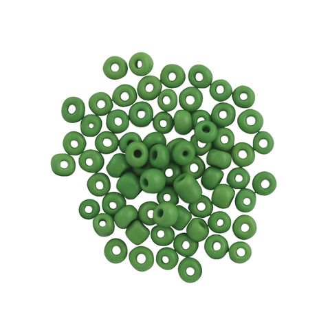 Bead Glass Seed 3.6Mm Solid Green 25G