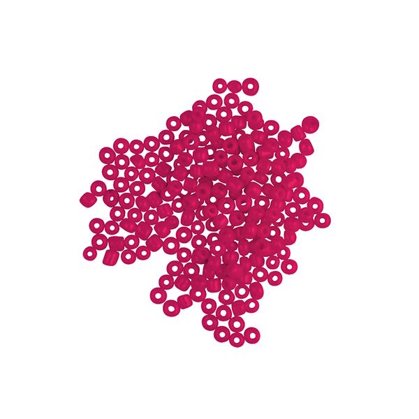 Bead Glass Seed 3.6Mm Solid Fuchsia 25G