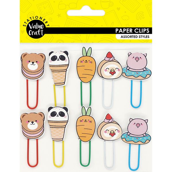 WOODEN PAPER CLIPS TREATS 10PCS